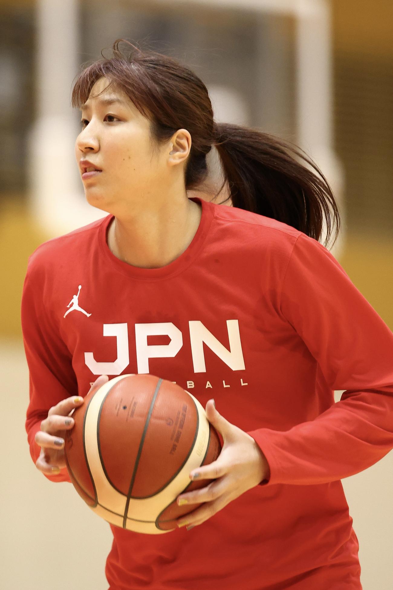第1次強化合宿に臨む宮沢（撮影・河田真司）