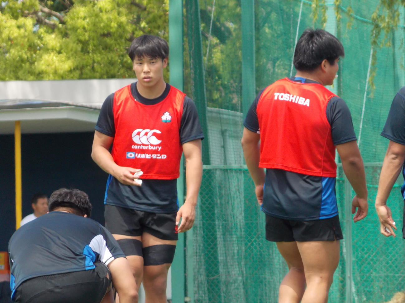 「ジャパン・タレント・スコッド・プログラム」に参加した帝京大・福田大和（左から2人目）（撮影・松本航）
