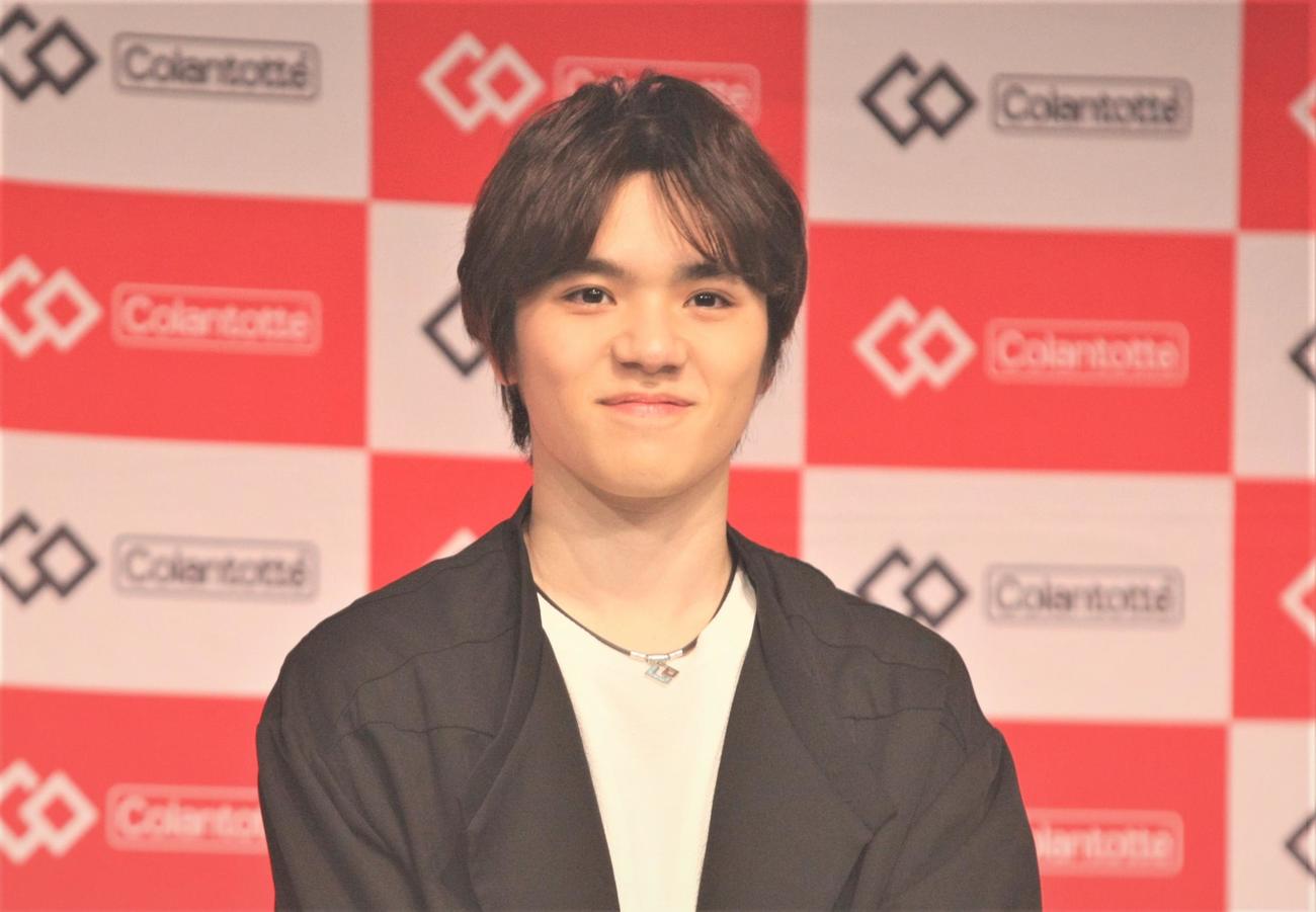 中京テレビ本社で開催された「コラントッテ」のイベントに出席したフィギュアスケート男子の宇野（撮影・藤塚大輔）