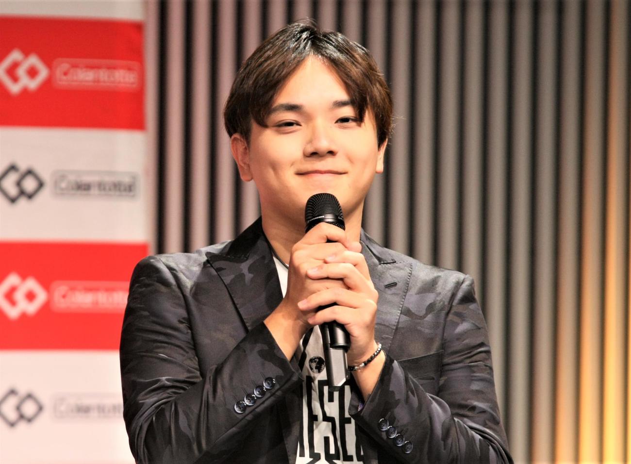 中京テレビ本社で開催された「コラントッテ」のイベントに出席したフィギュアスケート男子の宇野昌磨の弟樹（撮影・藤塚大輔）