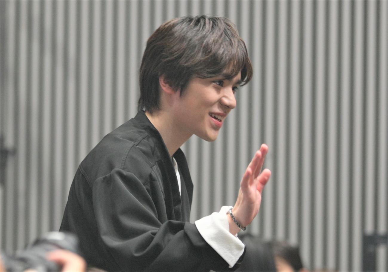 中京テレビ本社で開催された「コラントッテ」のイベントに出席したフィギュアスケート男子の宇野（撮影・藤塚大輔）
