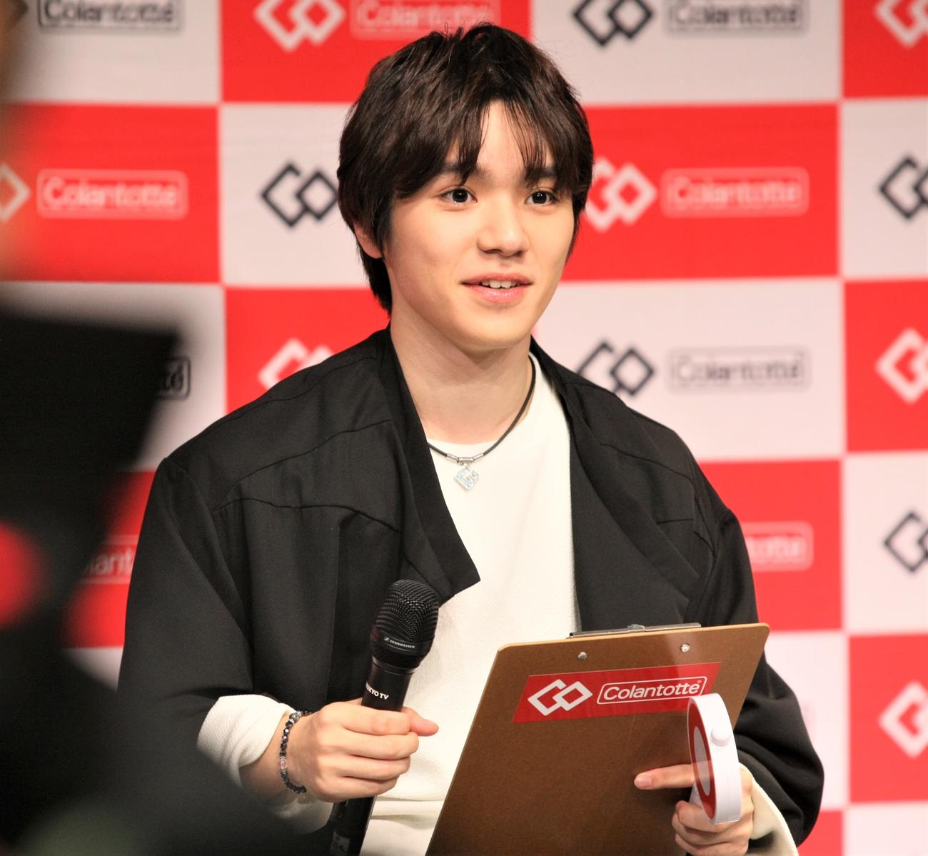 中京テレビ本社で開催された「コラントッテ」のイベントに出席した宇野（撮影・藤塚大輔）
