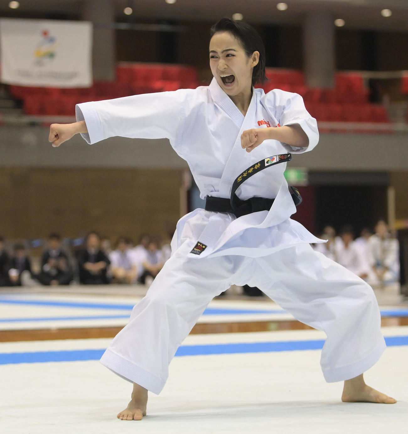 演武を披露する清水（撮影・滝沢美穂子）