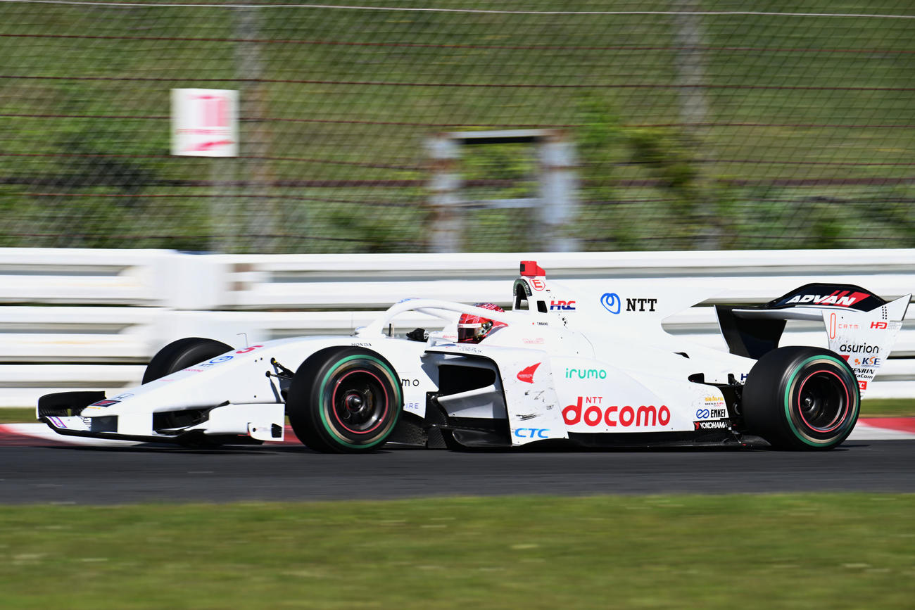 スーパーフォーミュラ第2戦　初優勝を飾った5号車牧野（撮影・林敢治）