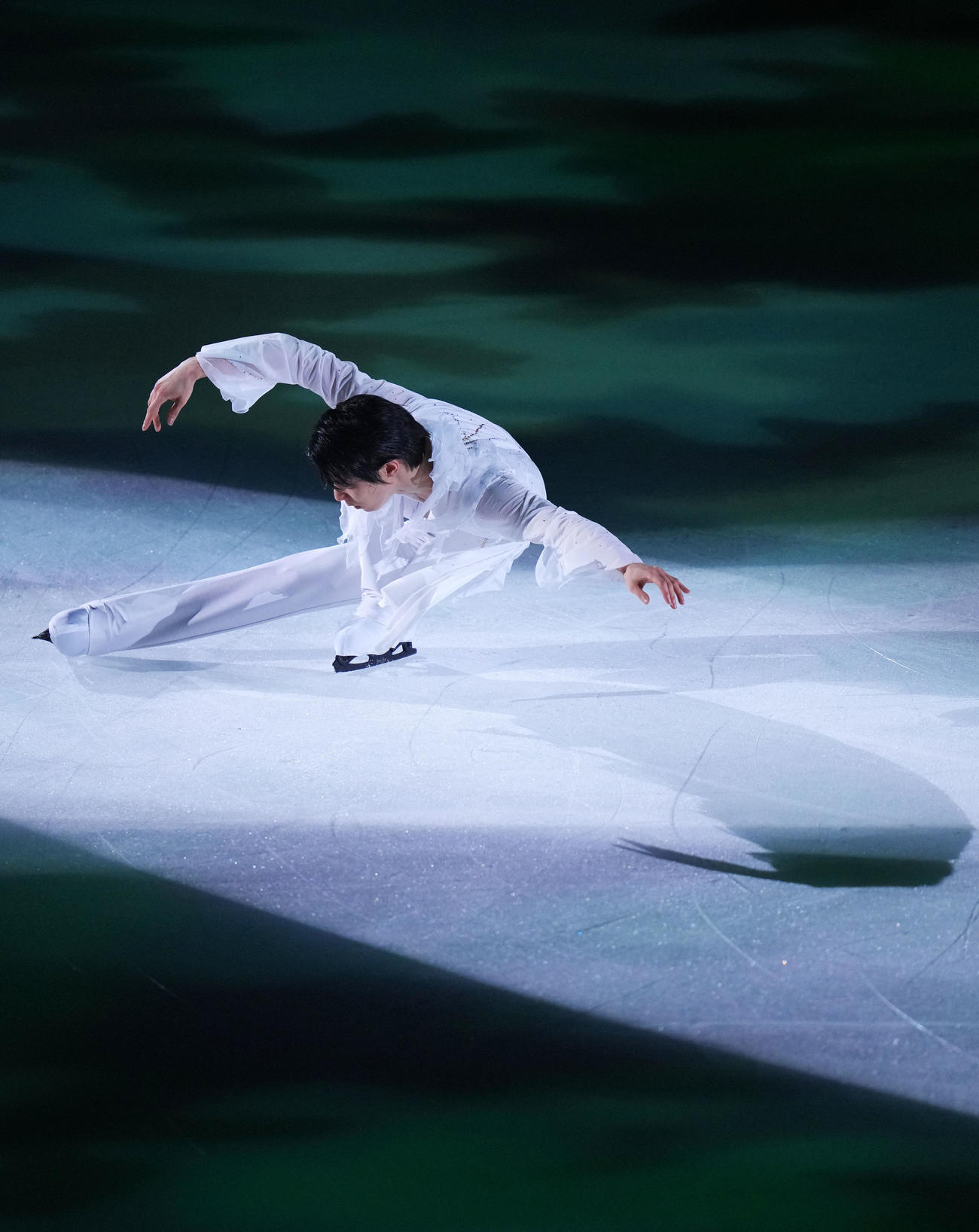 観客を魅了する羽生結弦（撮影・横山健太）