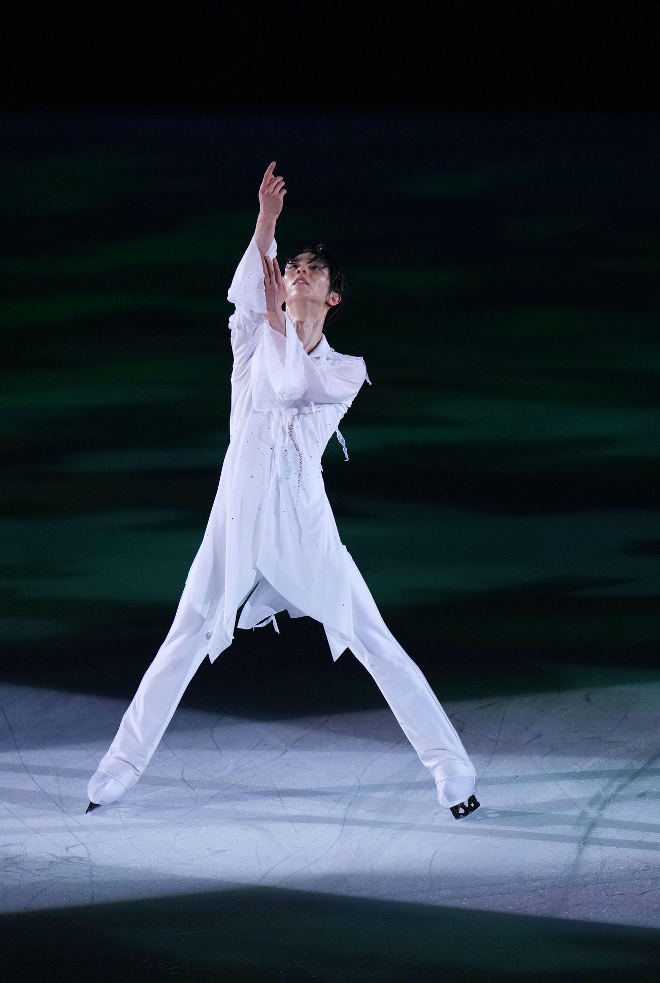 観客を魅了する羽生結弦（撮影・横山健太）