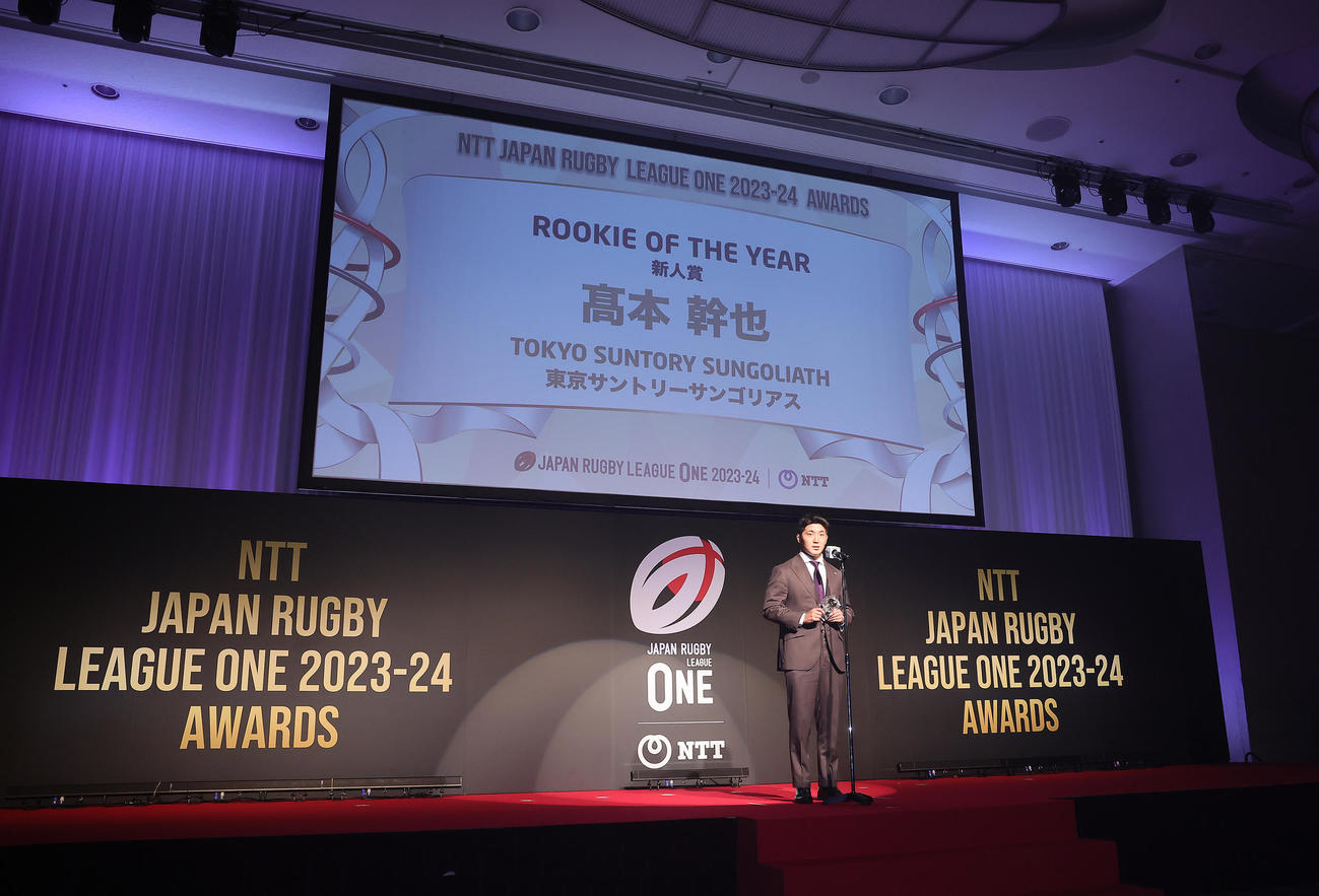 新人賞を受章した東京SG高本（撮影・足立雅史）