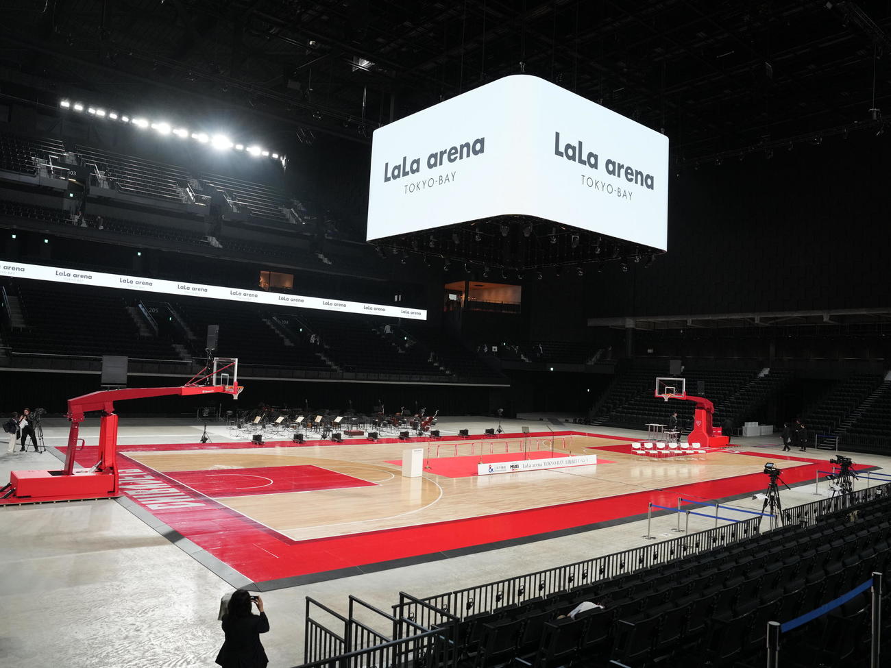 プレス用に内覧会が行われたLaLa arena TOKYO－BAY（撮影・小沢裕）