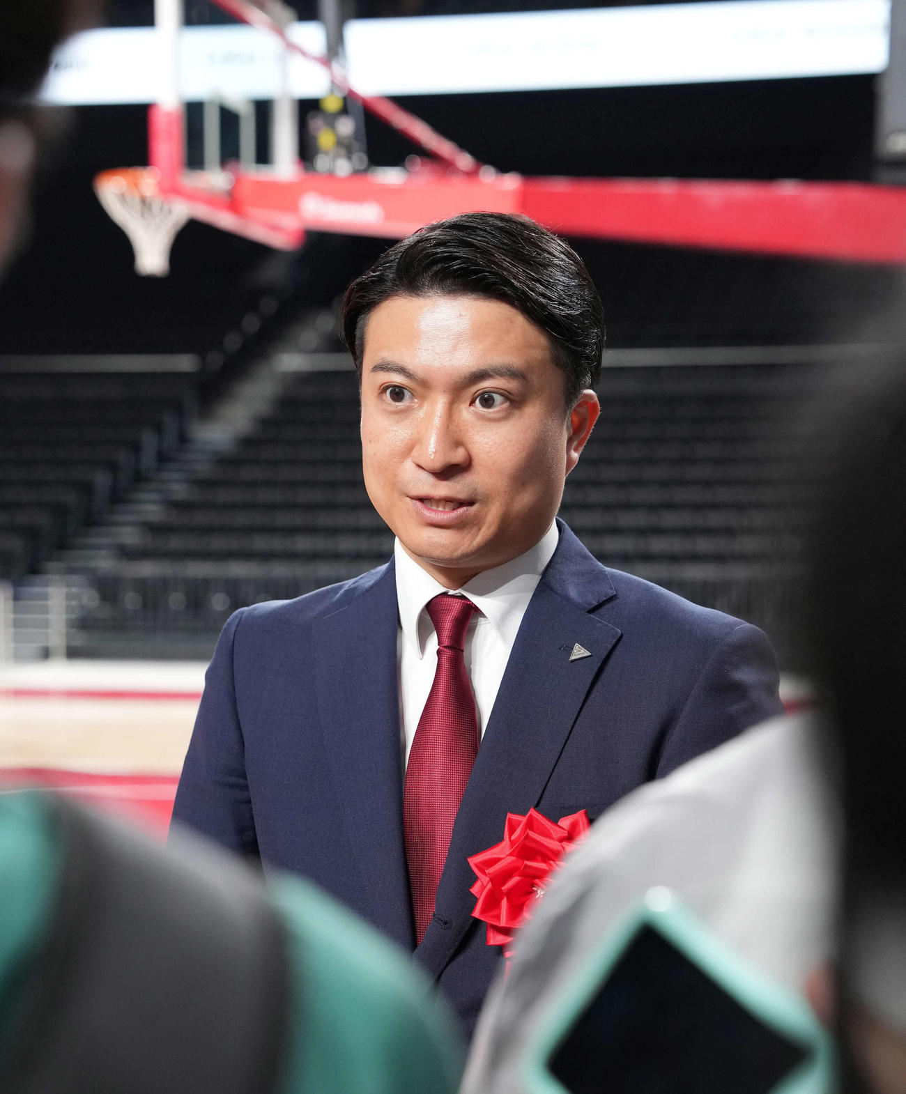 株式会社千葉ジェッツふなばしの田村代表取締役社長（2024年5月29日撮影）