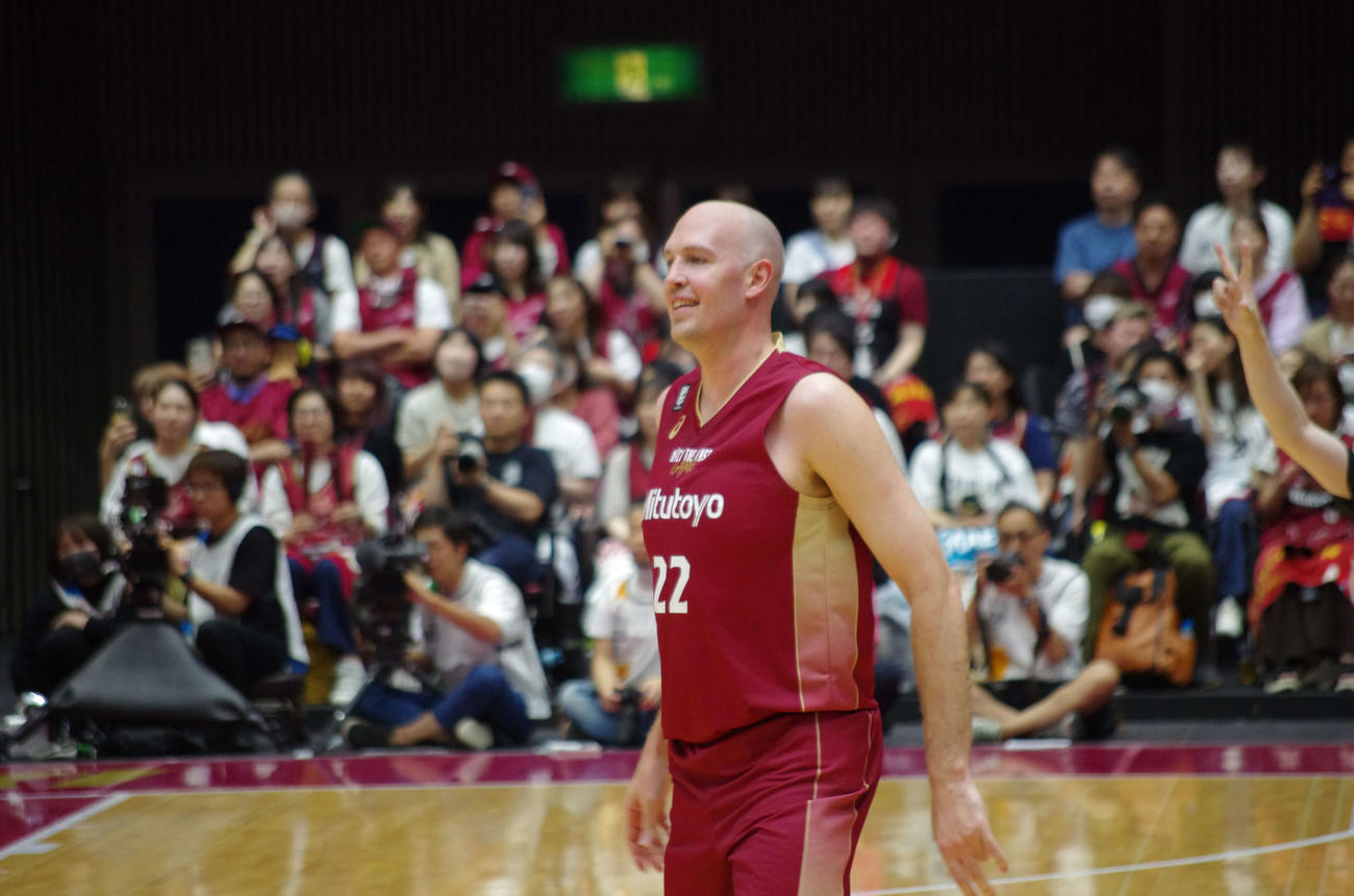 引退試合に臨んだB1川崎のファジーカス