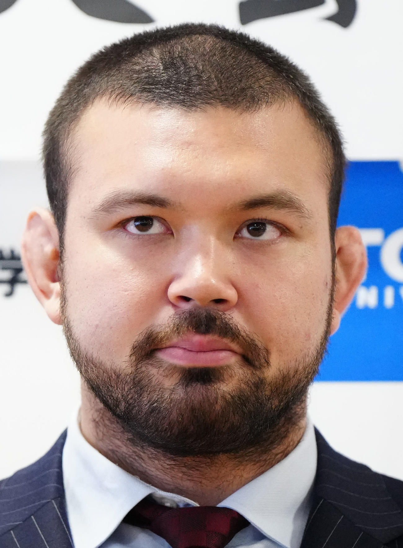 パリ五輪に出場する東海大柔道部関係者の壮行会に臨む男子日本代表のウルフ・アロン（撮影・江口和貴）