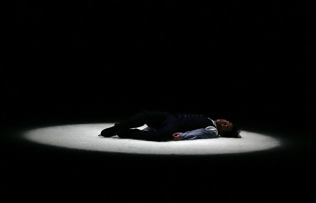 迫力ある演技でファンを魅了する高橋大輔氏（撮影・たえ見朱実）