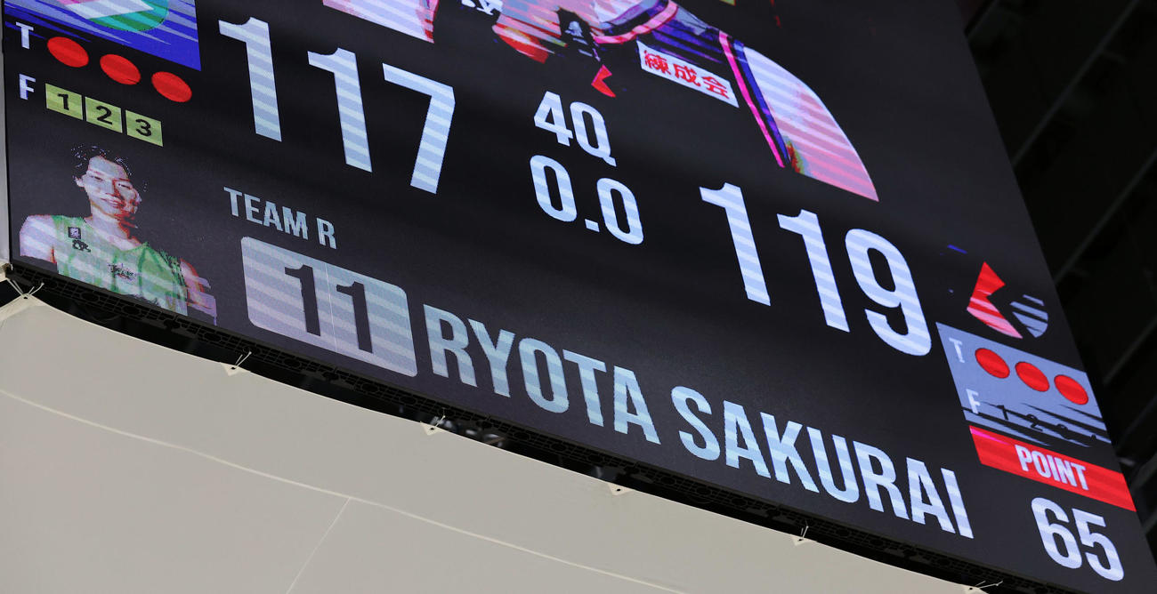 引退試合で65得点したレバンガ北海道桜井（撮影・佐藤翔太）