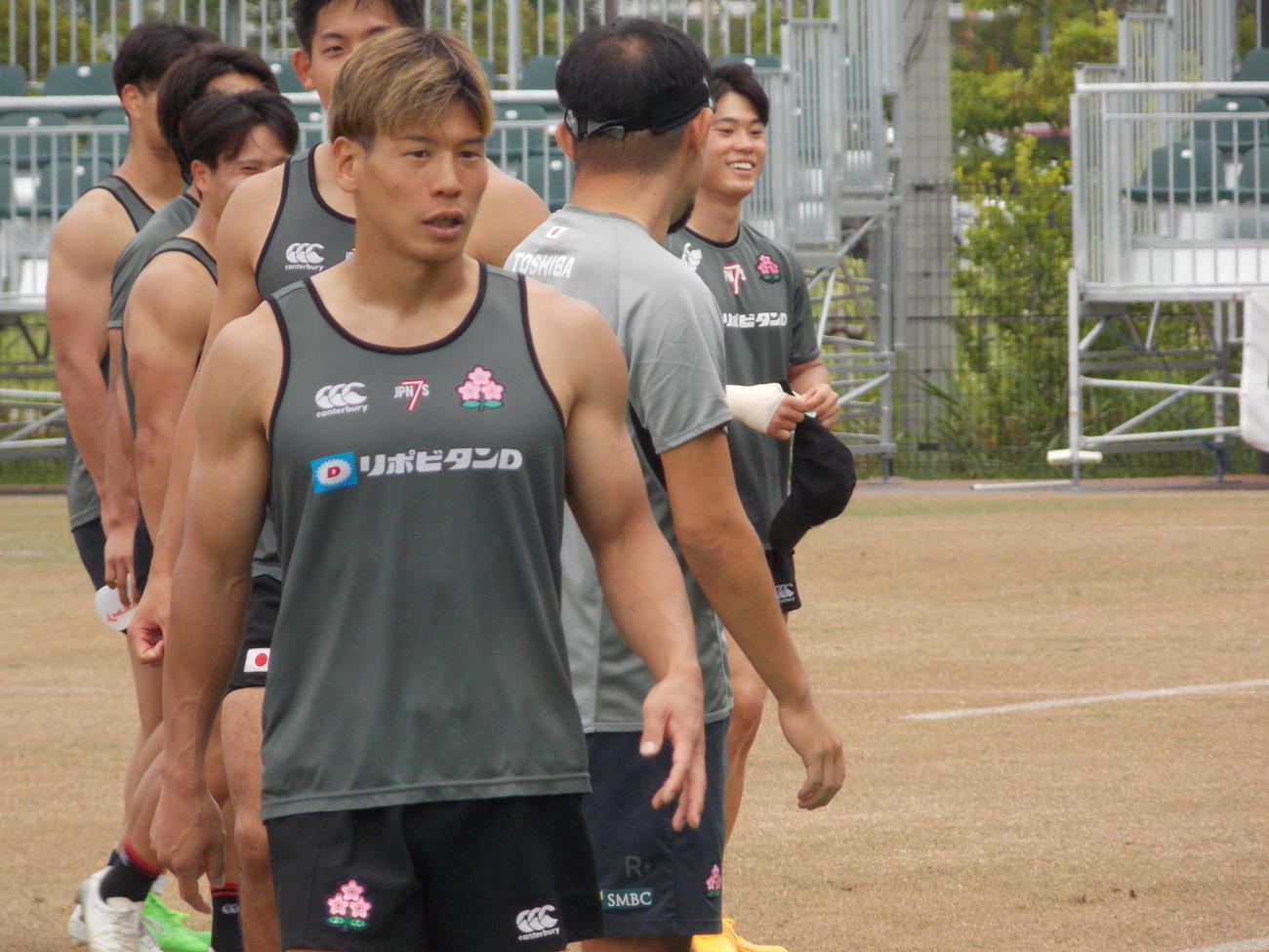 7人制ラグビー男子日本代表候補の浦安合宿に参加している林大成（撮影・松本航）