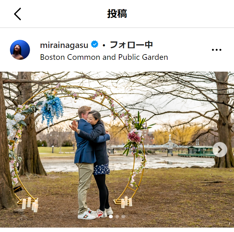 長洲未来のインスタグラムから
