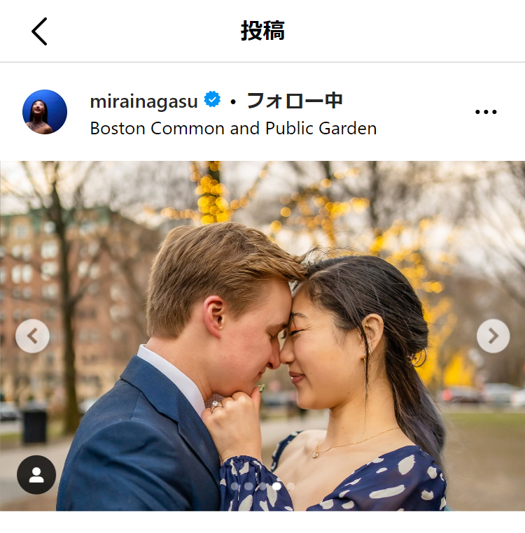 長洲未来のインスタグラムから