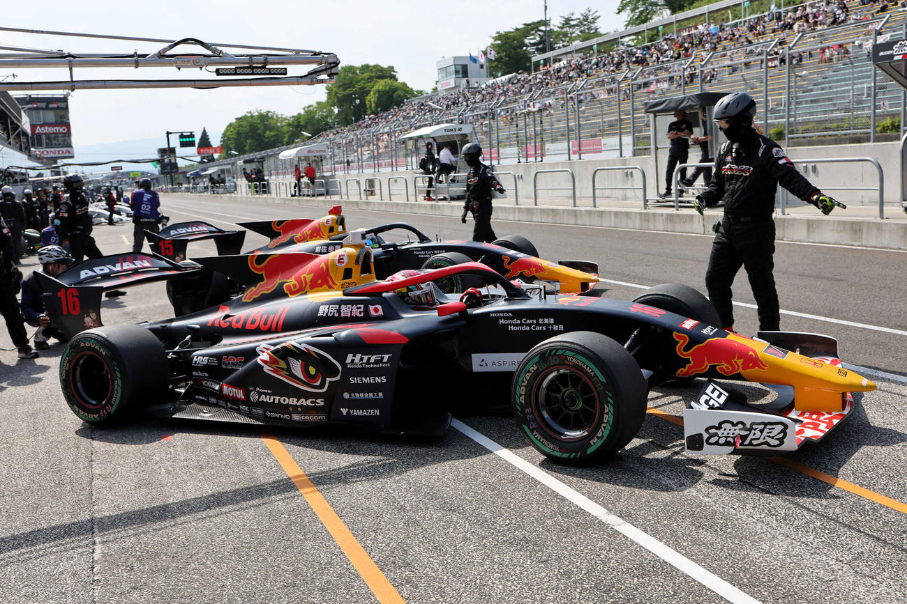 スーパーフォーミュラ第3戦　ポールポジションを獲得した野尻智紀（JRP公式PHOTO提供）