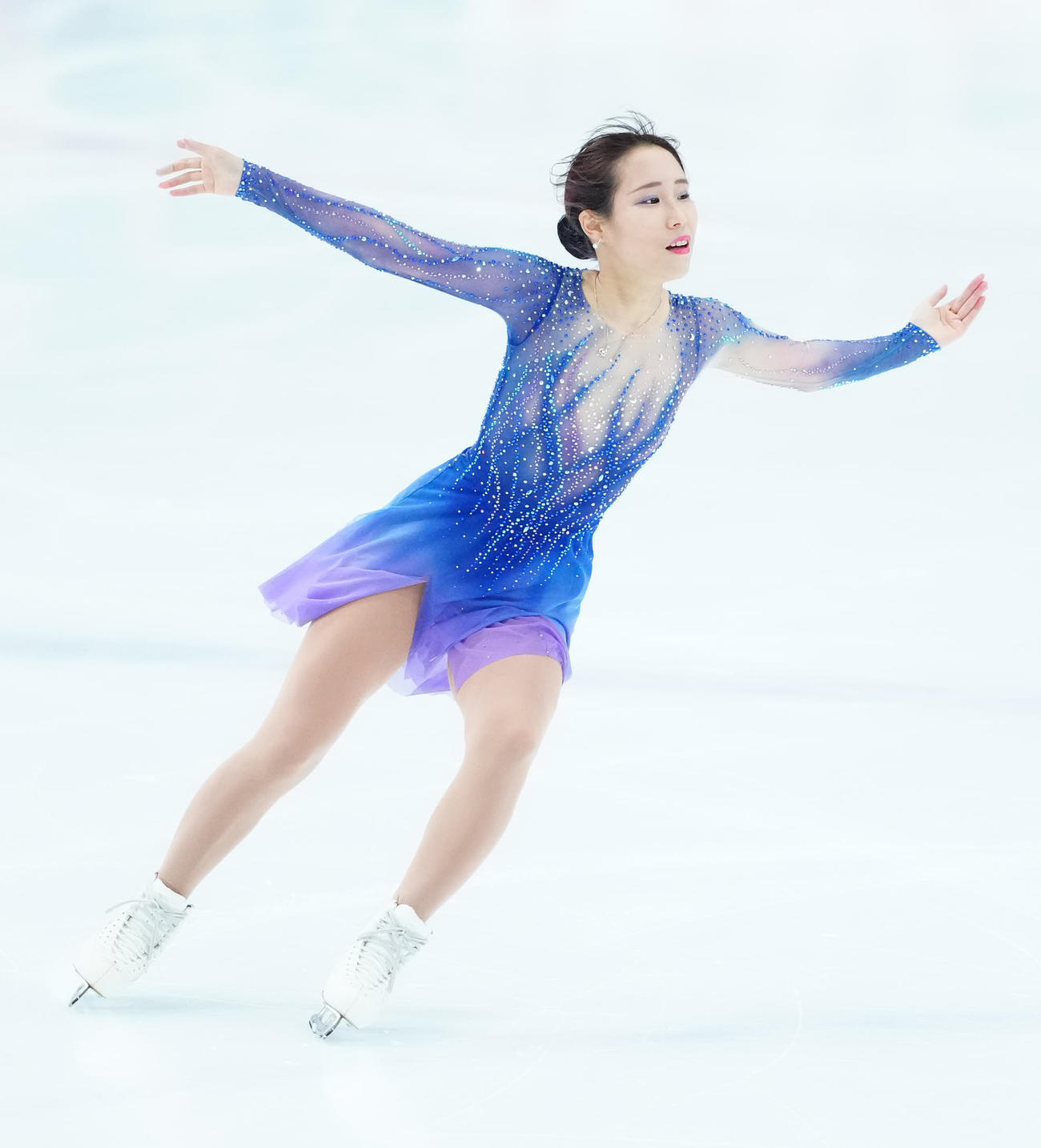 「ドリーム・オン・アイス2024」で演技する三原（撮影・江口和貴）