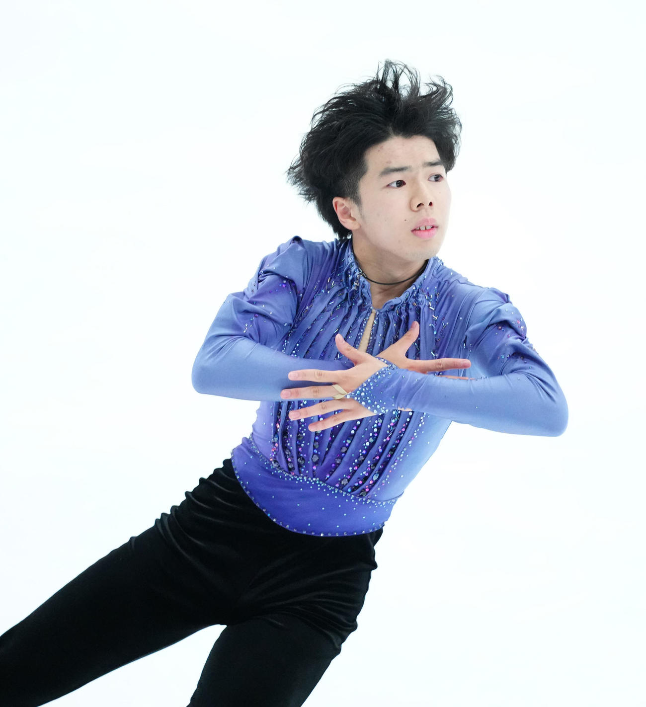 「ドリーム・オン・アイス2024」で演技する佐藤（撮影・江口和貴）