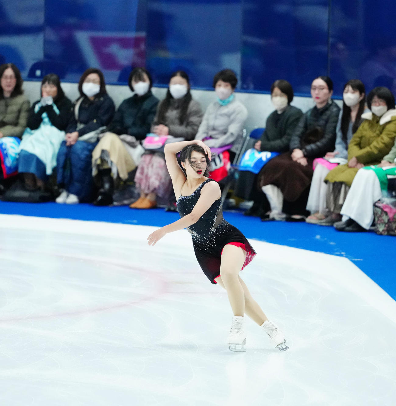 「ドリーム・オン・アイス2024」で演技する坂本（撮影・江口和貴）