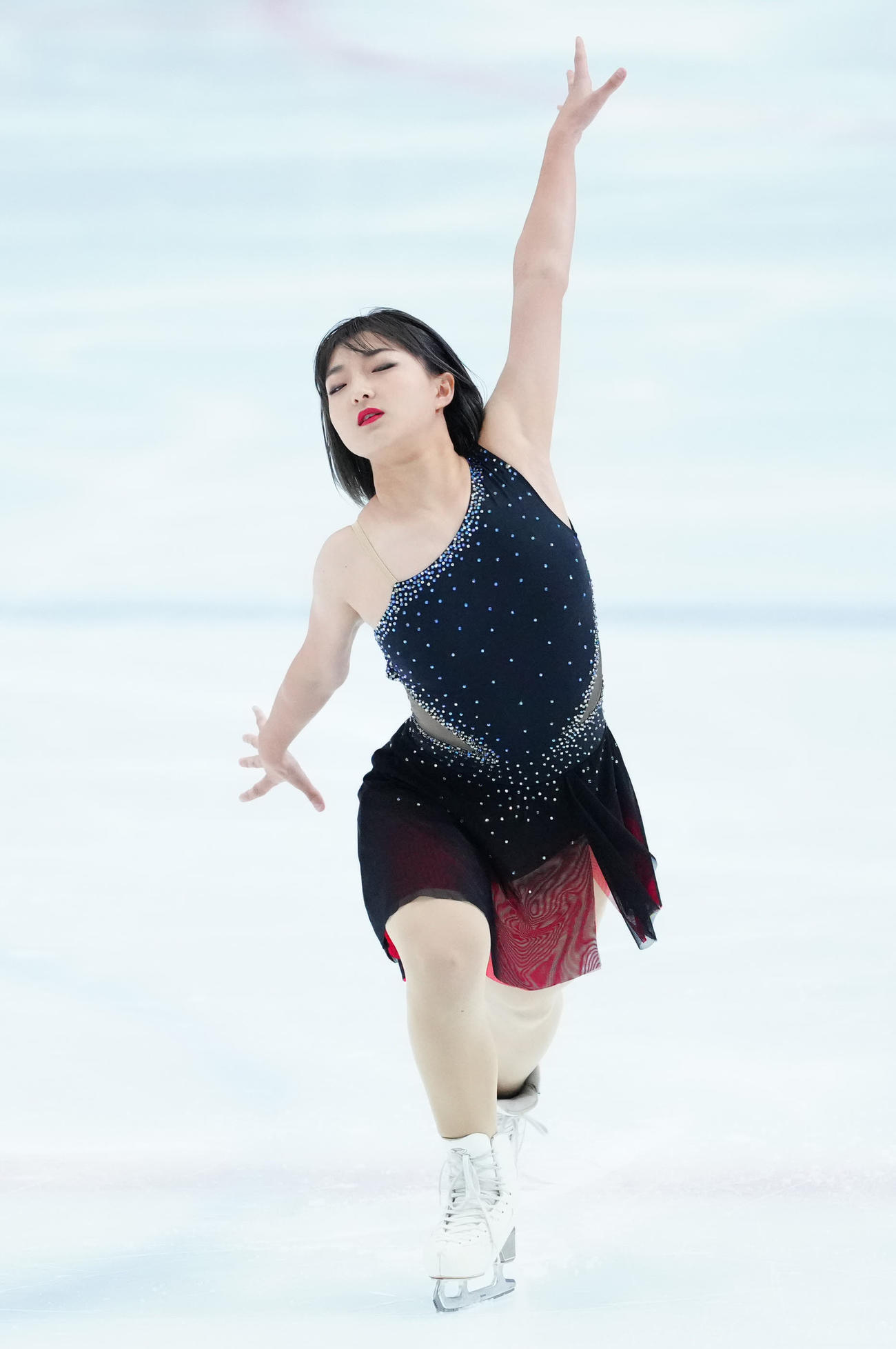 「ドリーム・オン・アイス2024」で演技する坂本（撮影・江口和貴）