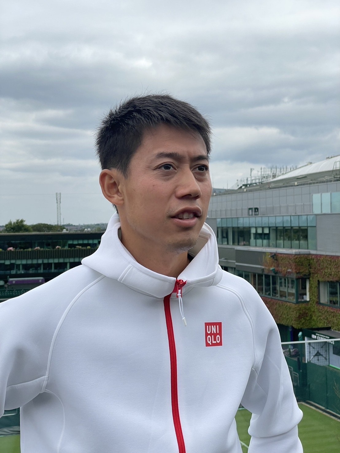 意気込みを語る錦織圭