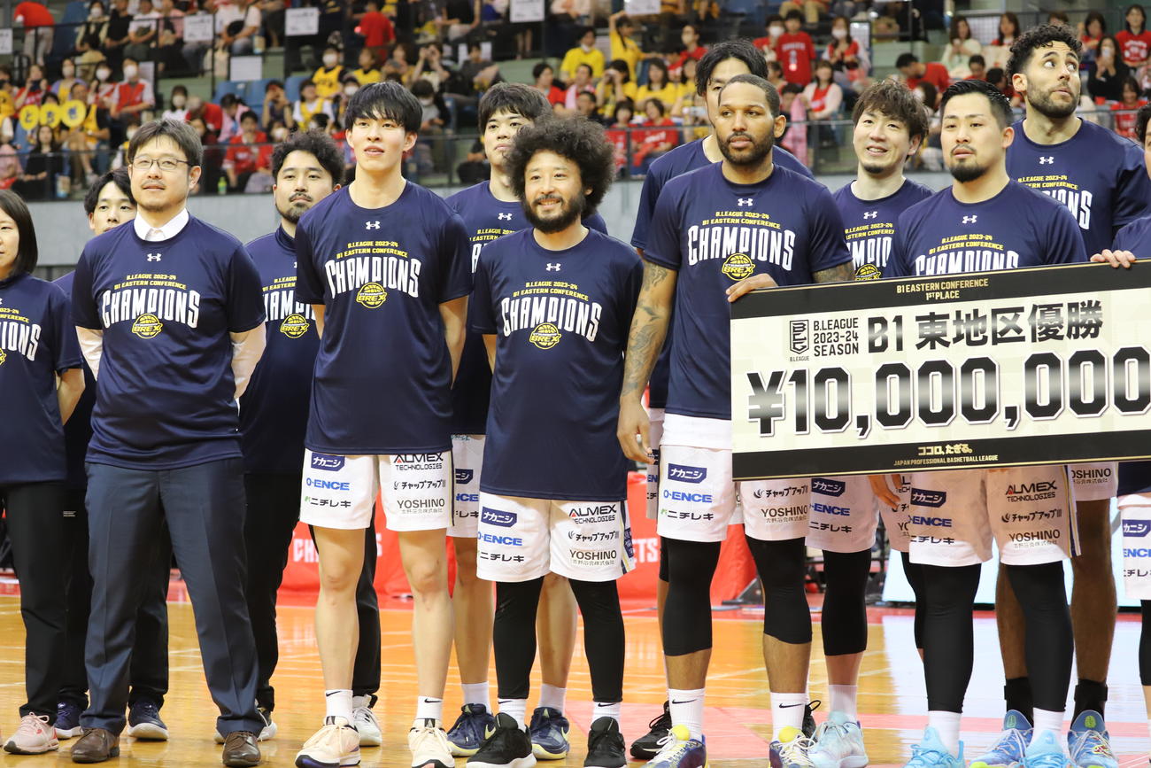 2023-24シーズンで東地区優勝を果たした宇都宮ブレックス