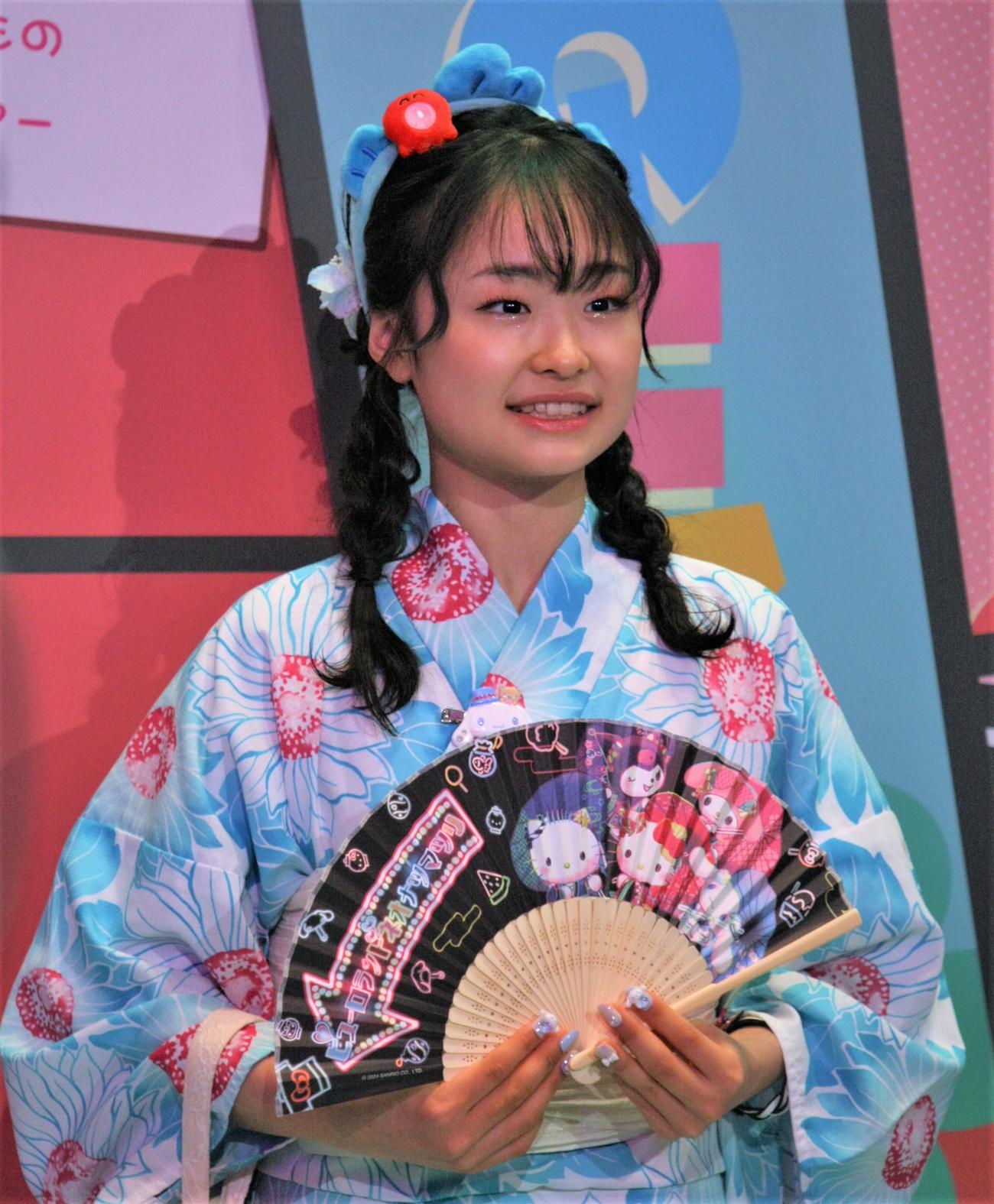 サンリオピューロランドのイベントに参加したフィギュアスケート女子の島田（撮影・藤塚大輔）