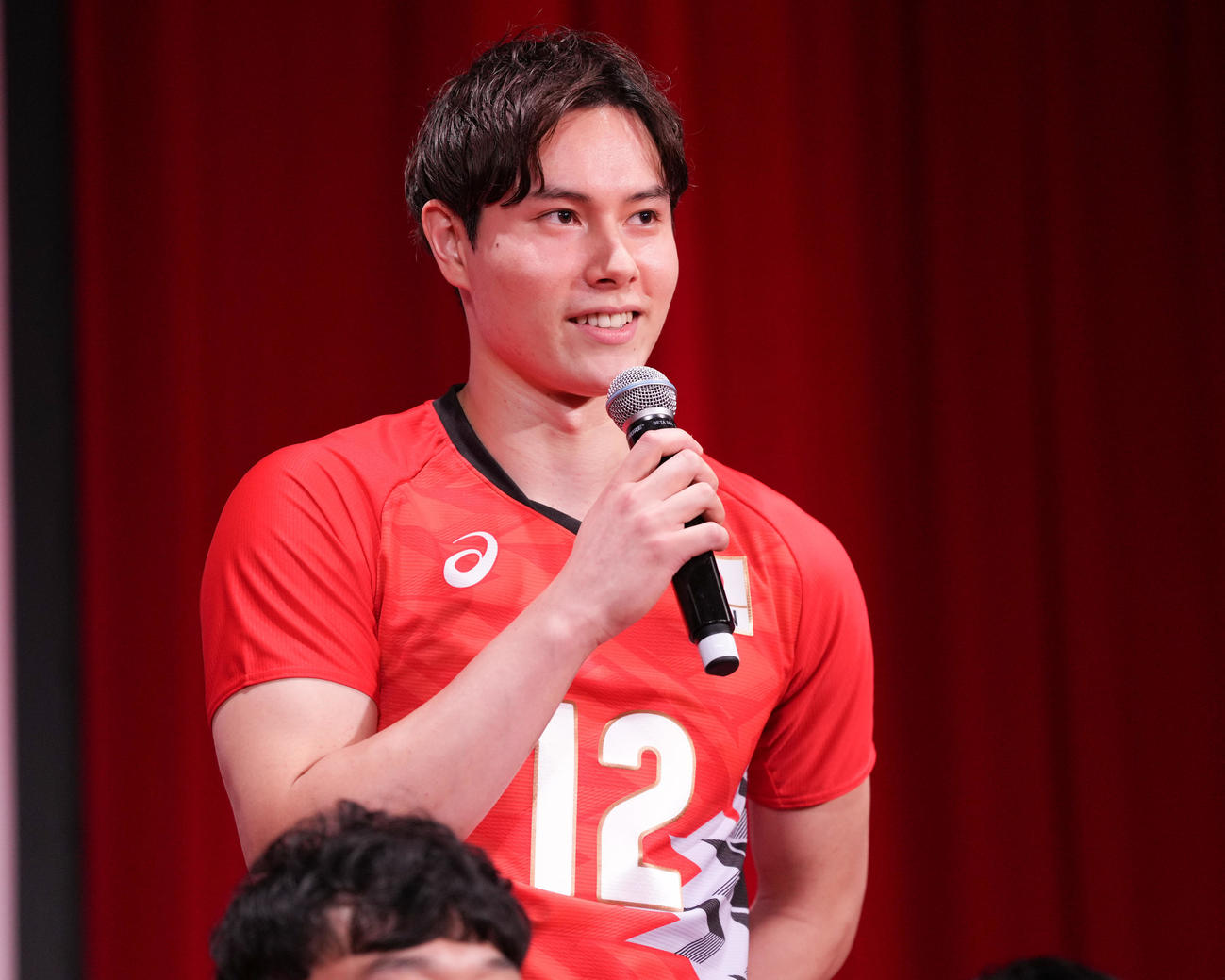 高橋藍（2024年7月8日撮影）