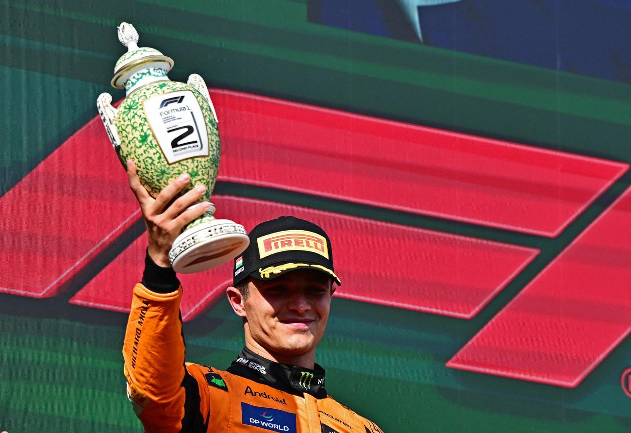 ハンガリーGP2位のマクラーレン・ノリス（ロイター）