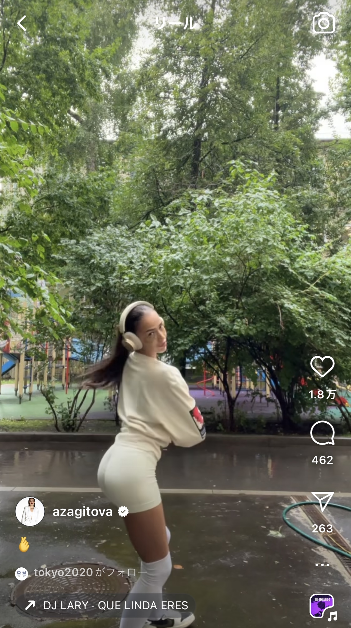 ザギトワのインスタグラムから