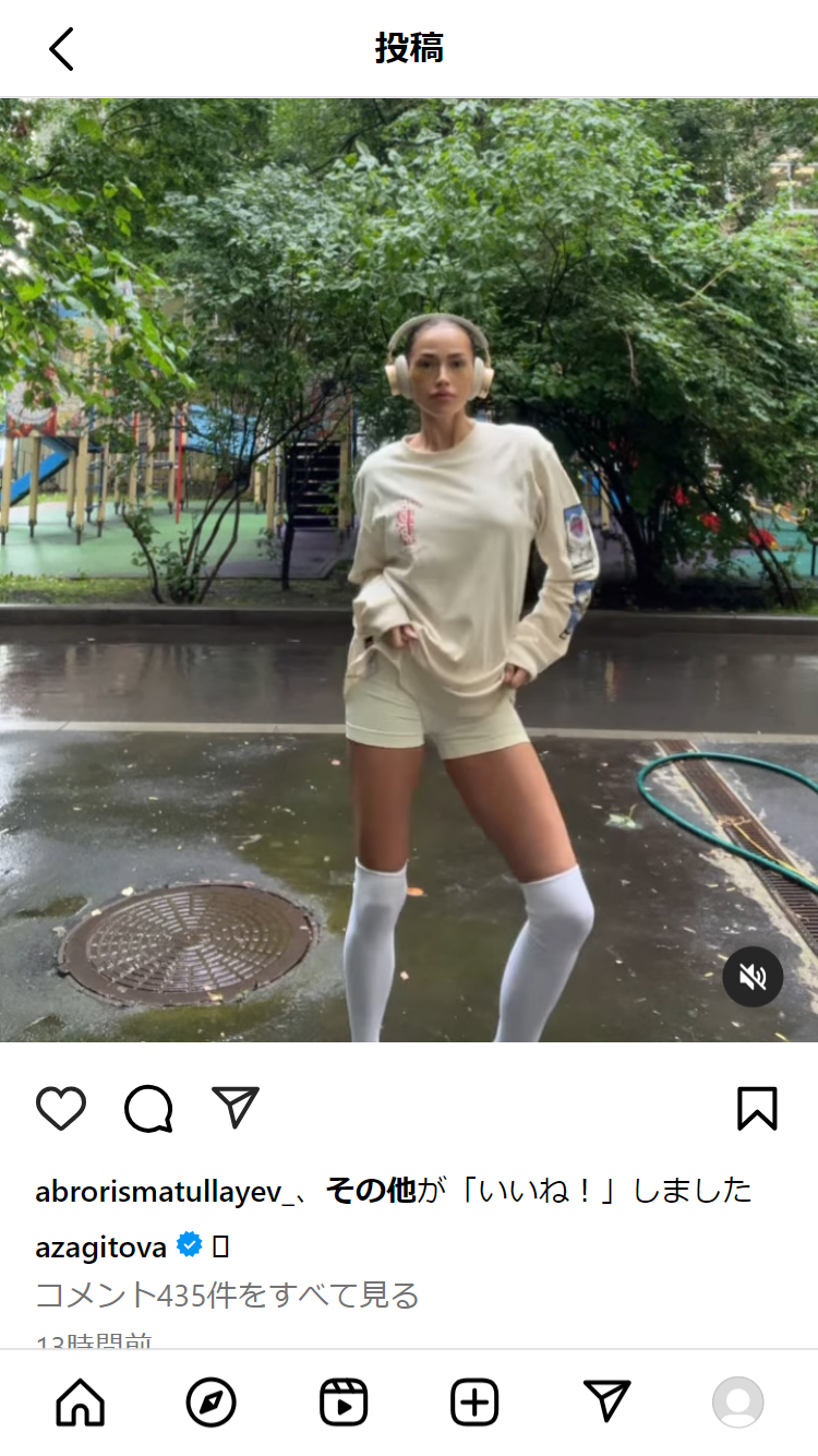 ザギトワのインスタグラムから