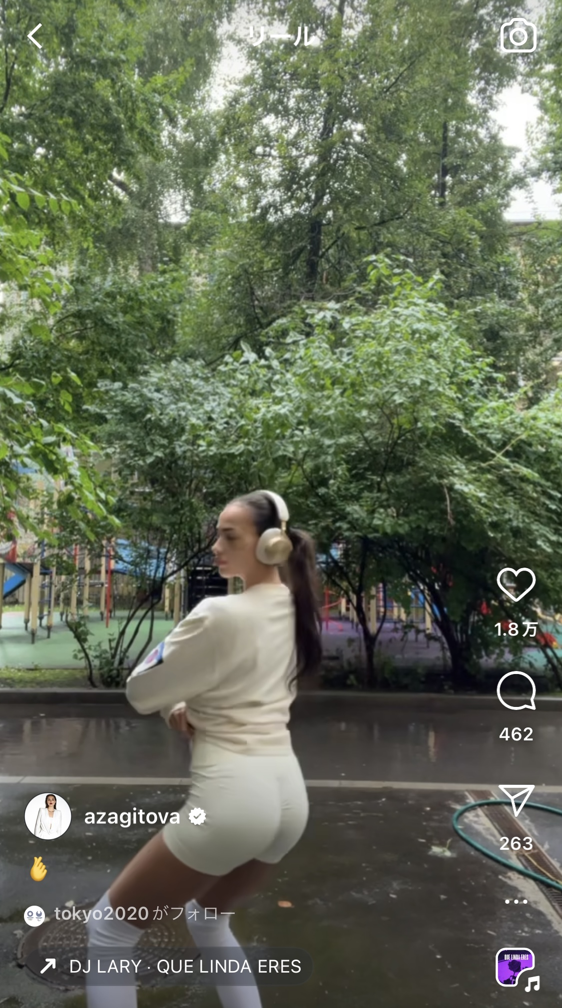 ザギトワのインスタグラムから