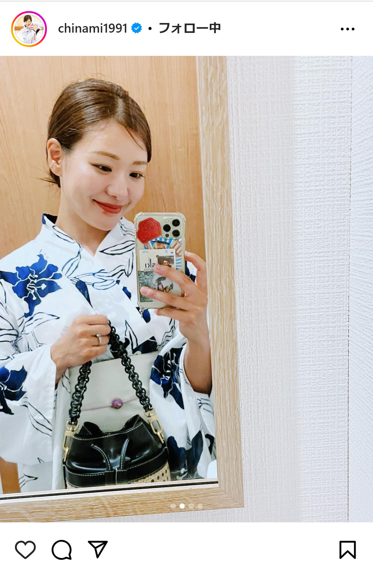 吉田知那美のインスタグラムから