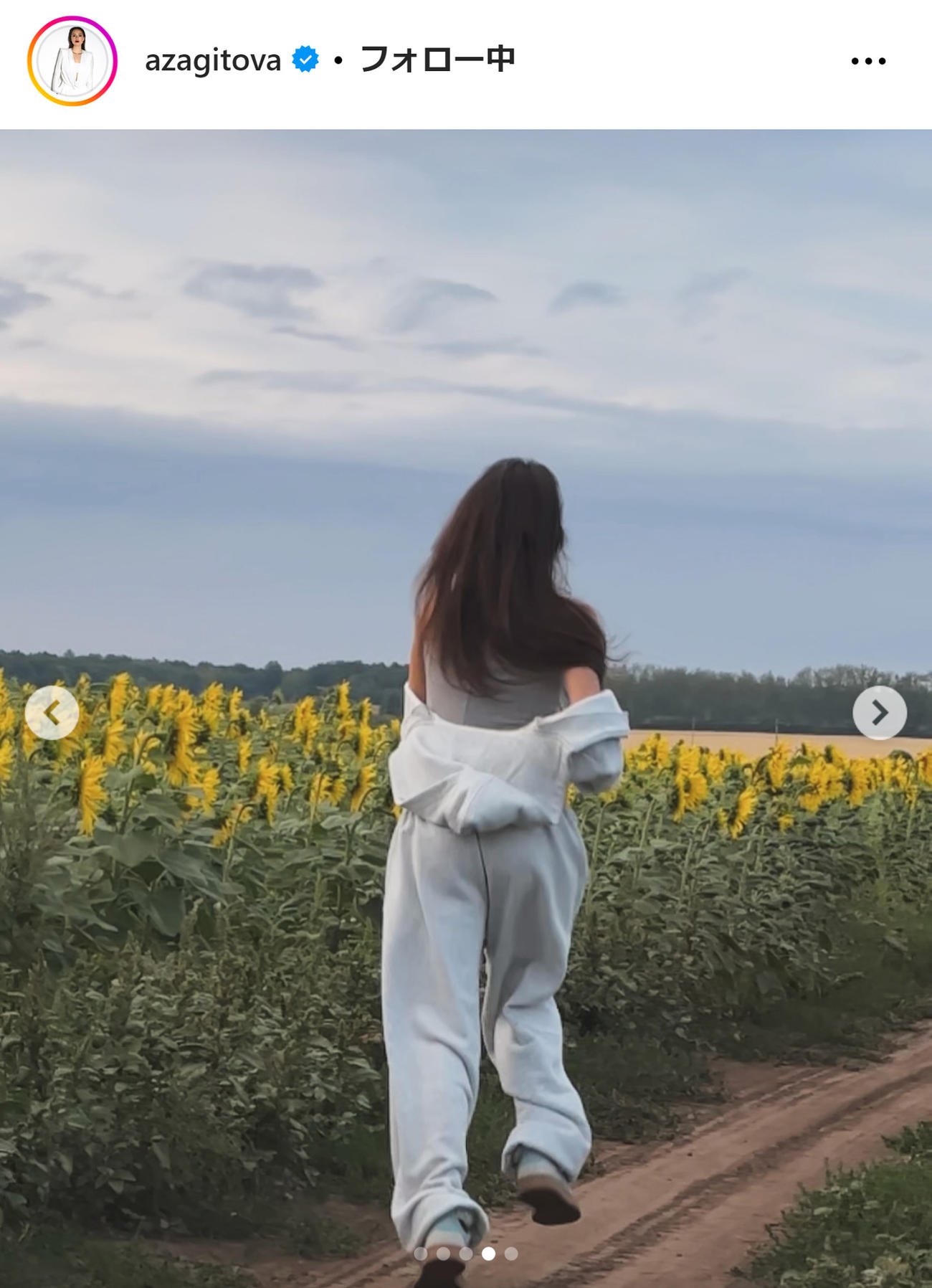 ザギトワのインスタグラムから