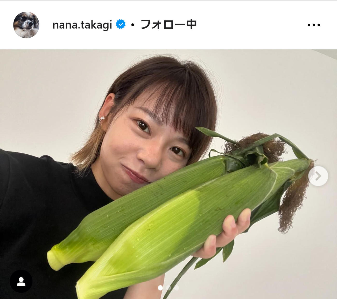 高木菜那のインスタグラムから