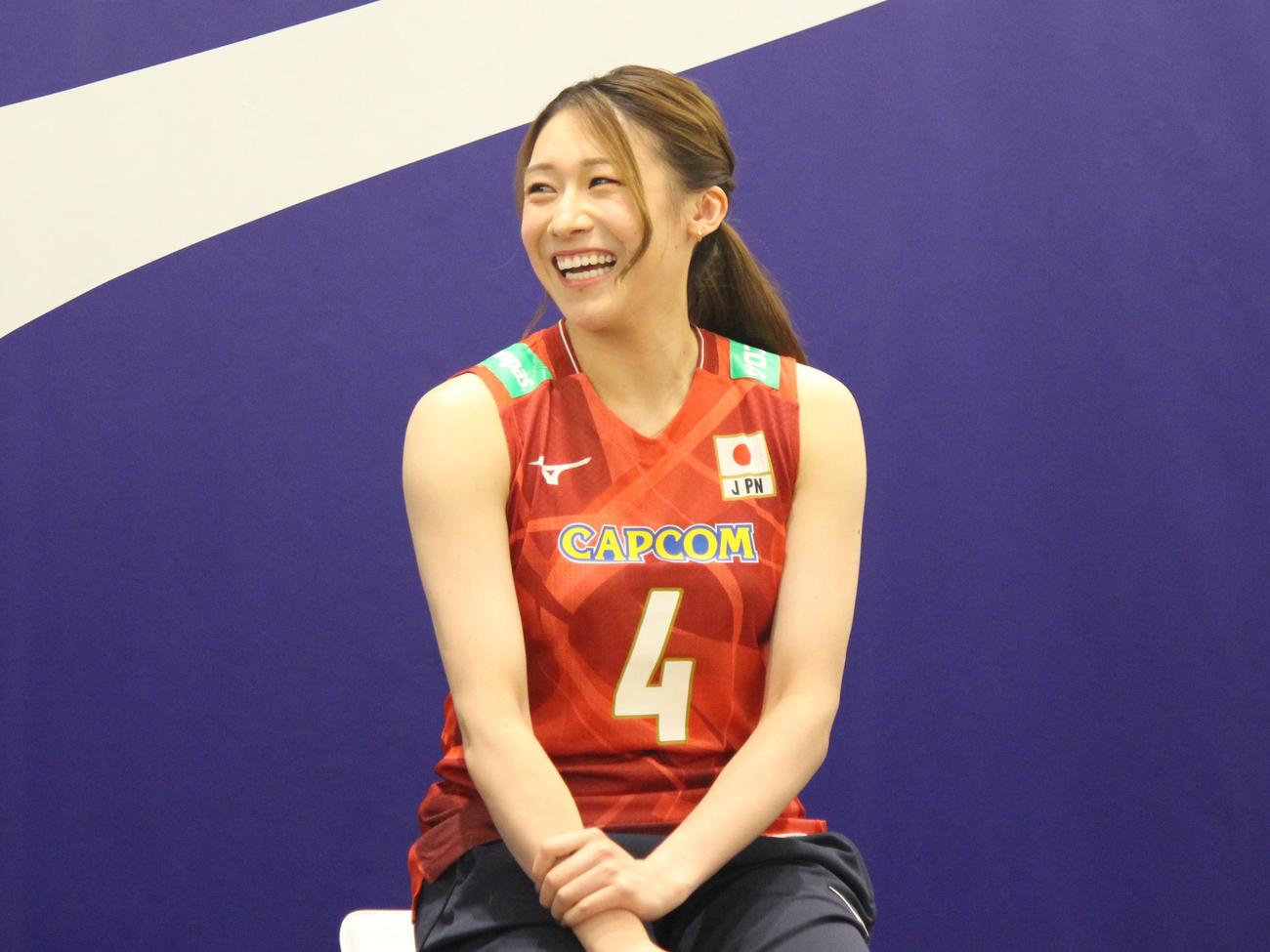 都内のイベントに出席する石川真佑（撮影・勝部晃多）