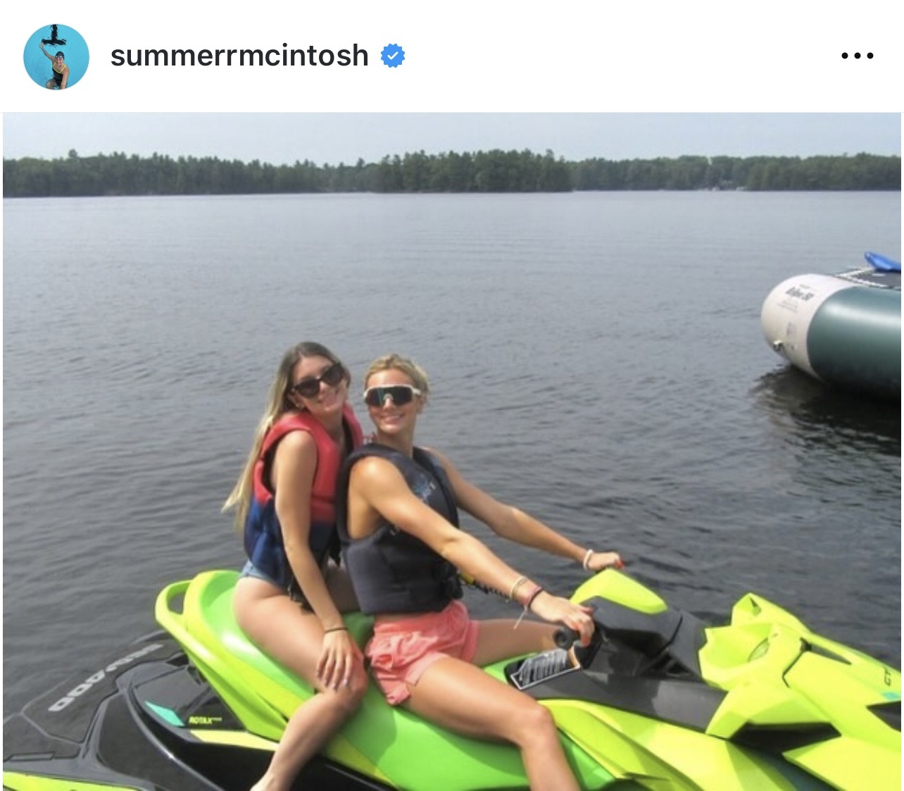 サマー・マッキントッシュのインスタグラムから