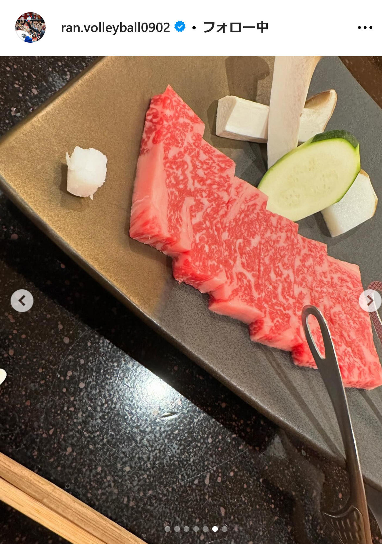 高橋藍インスタグラムから