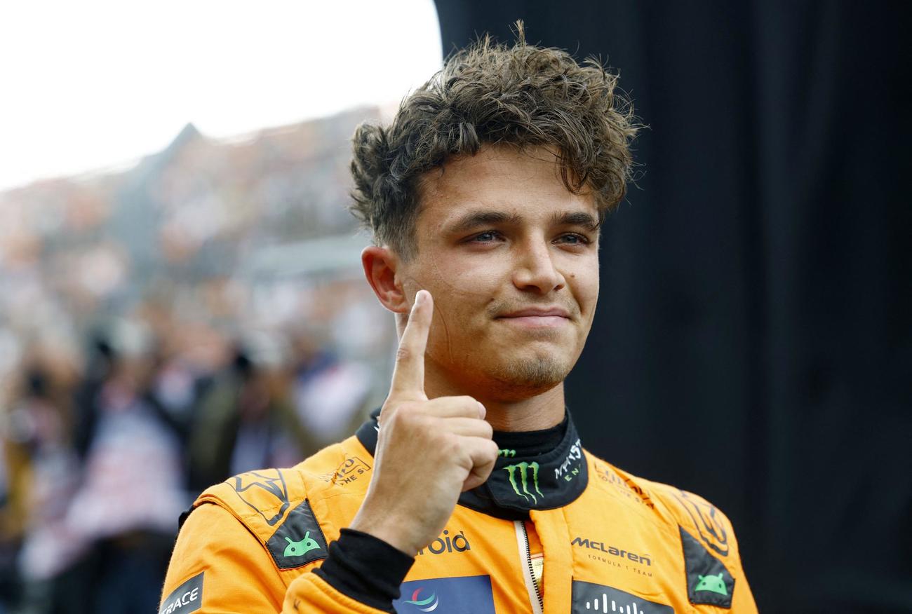 ポールポジションを獲得したマクラーレンのランド・ノリス（ロイター）