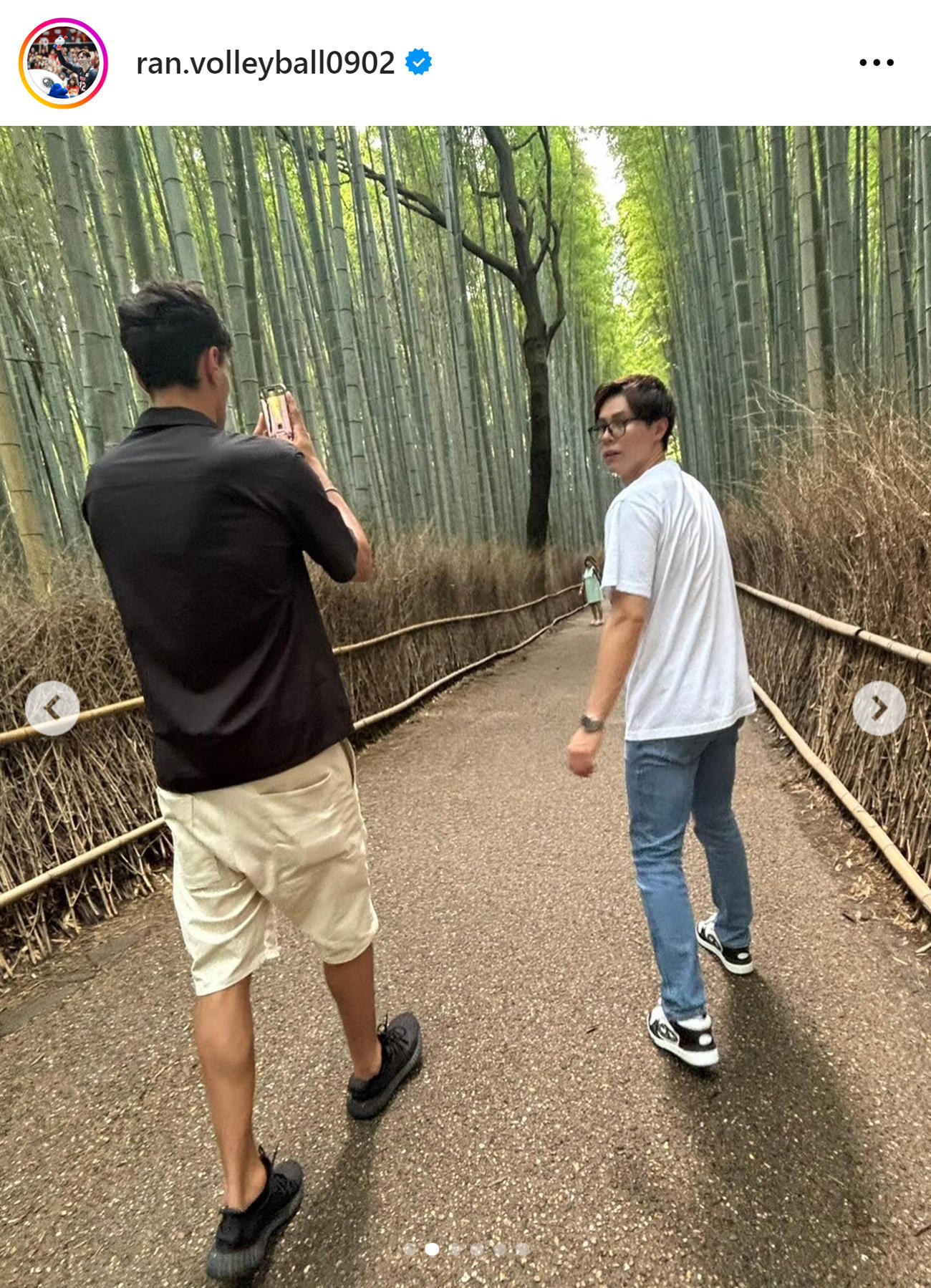 高橋藍のインスタグラムから