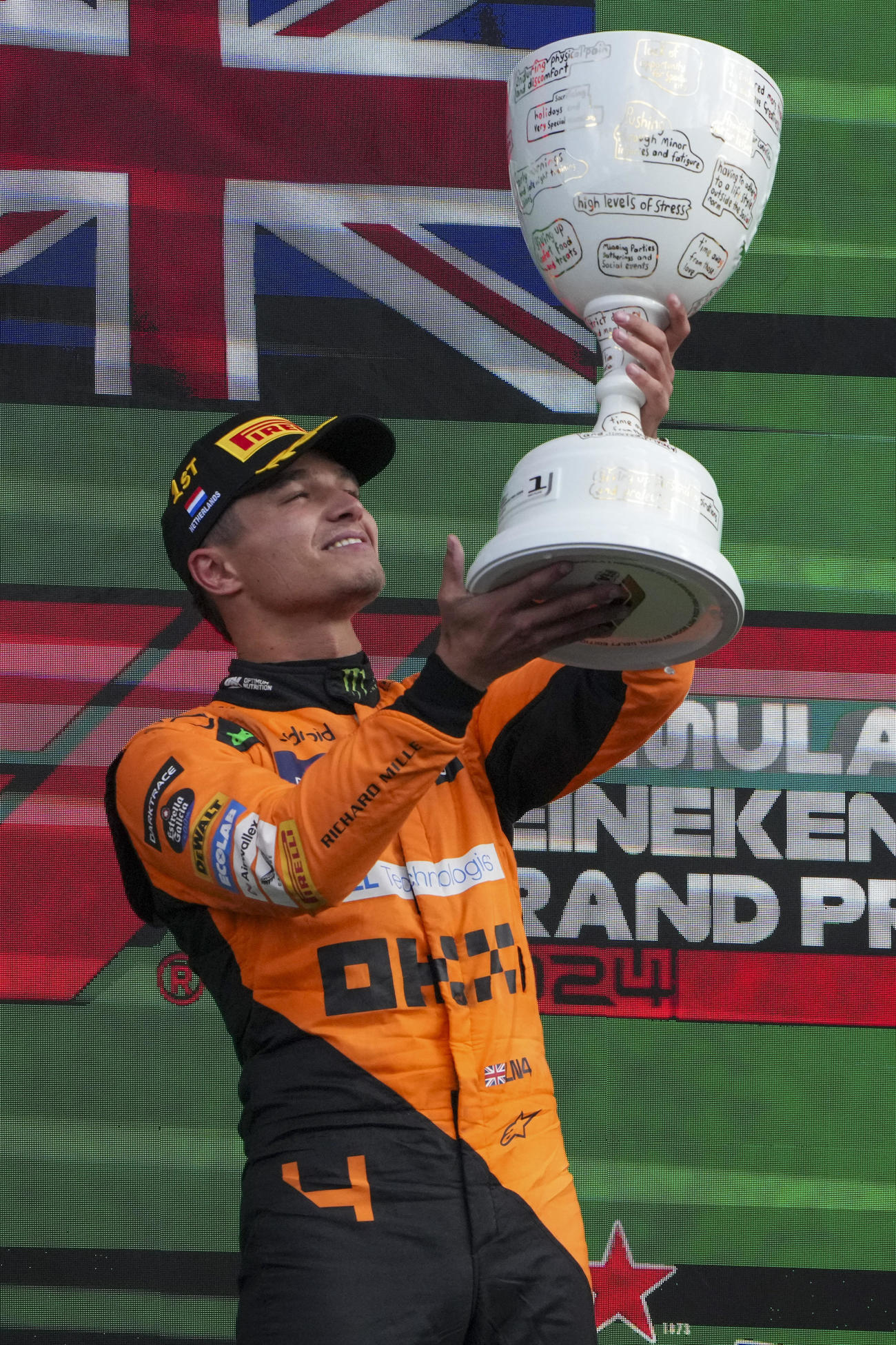 今季2勝目を挙げたノリス（AP）