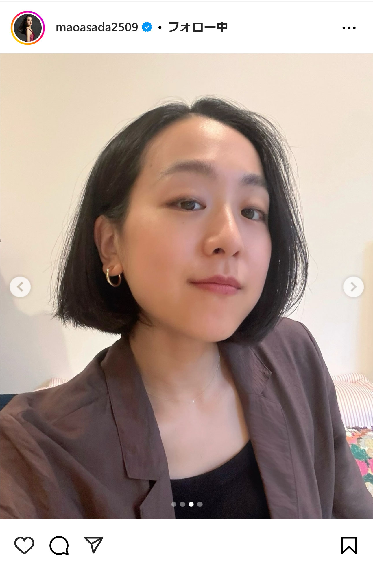 浅田真央さんのインスタグラムから
