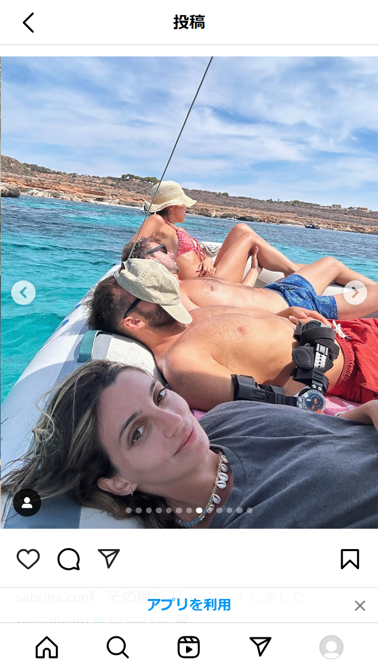 ロセッラ・フィアミンゴのインスタグラムから