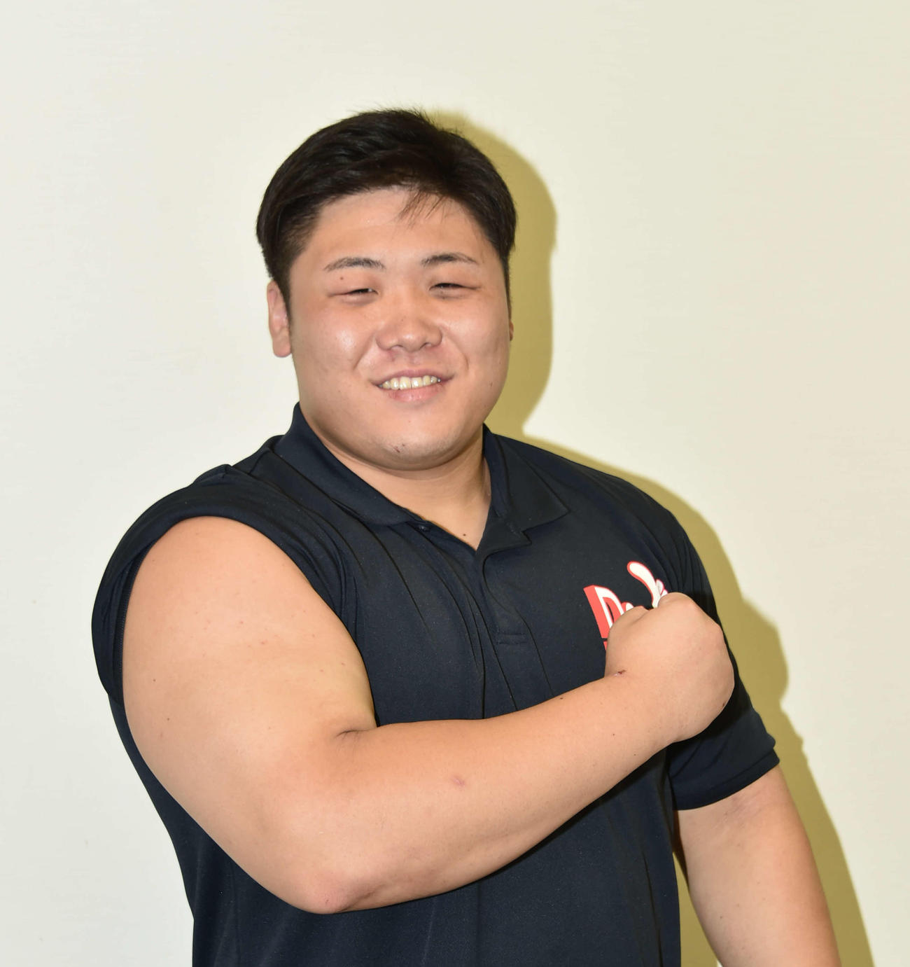 西日本学生横綱の座に就いた篠。この先、学生、アマの横綱を目指す