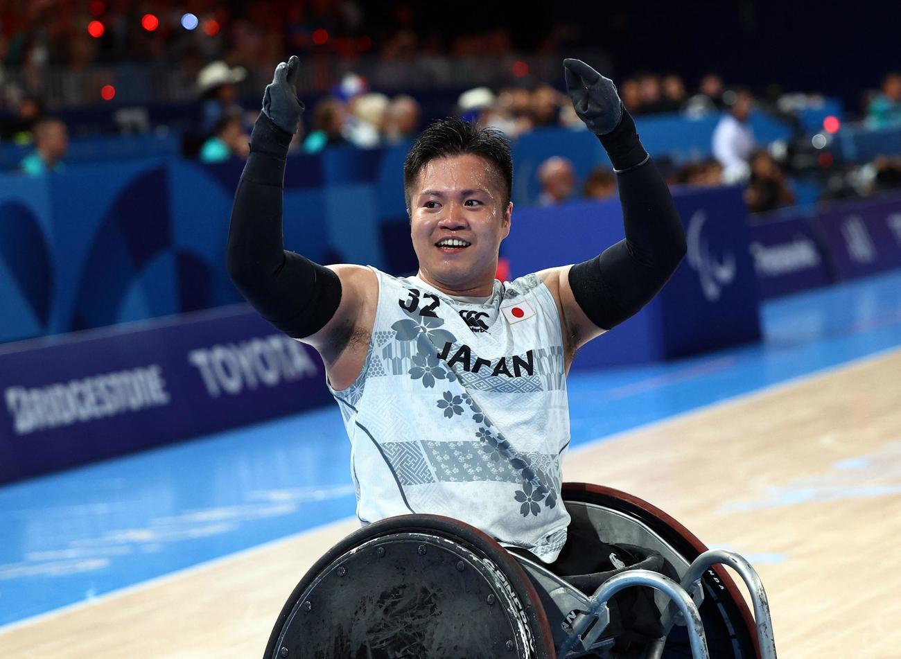 車いすラグビー決勝　日本―米国　悲願の金メダルに輝いた日本の新エース橋本勝也。3年前の涙から笑顔に（ロイター）