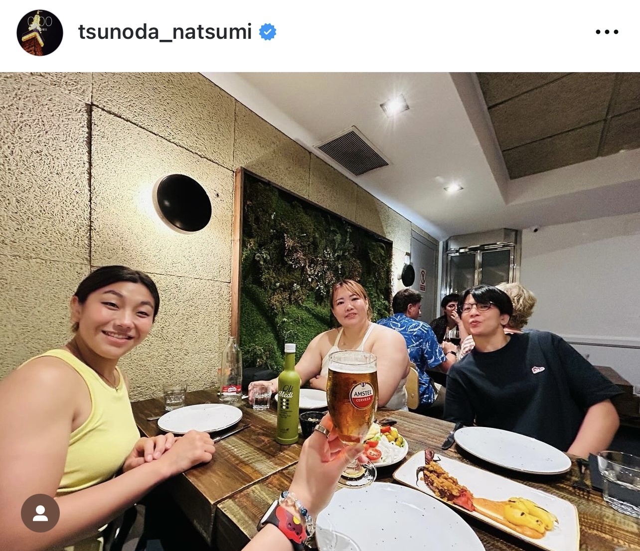 角田夏実のインスタグラムから