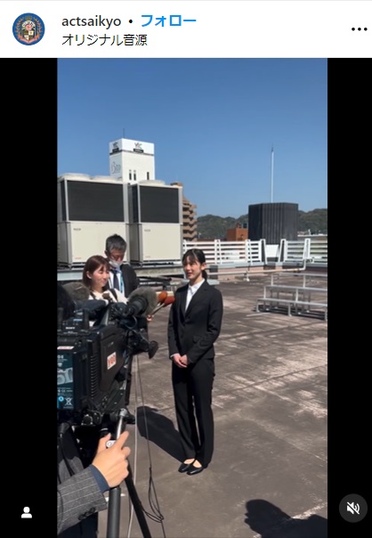 「ACT SAIKYO」バドミントンチームの公式インスタがアップした動画（インスタから）