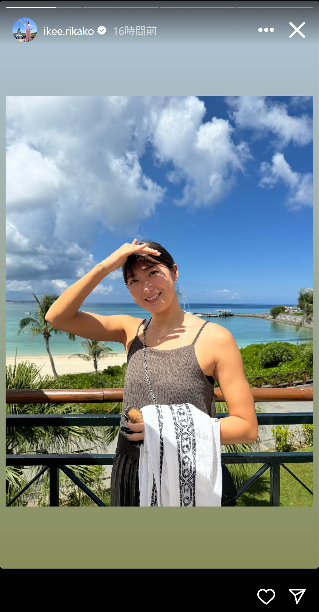 池江璃花子のインスタグラムから