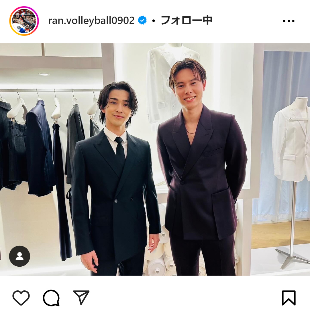 高橋藍のインスタグラムから